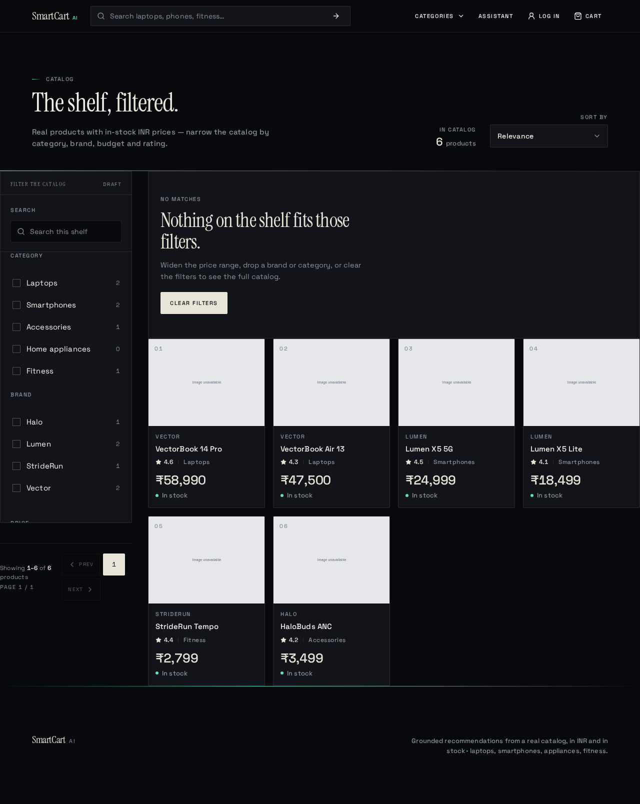 Product listing design preview
