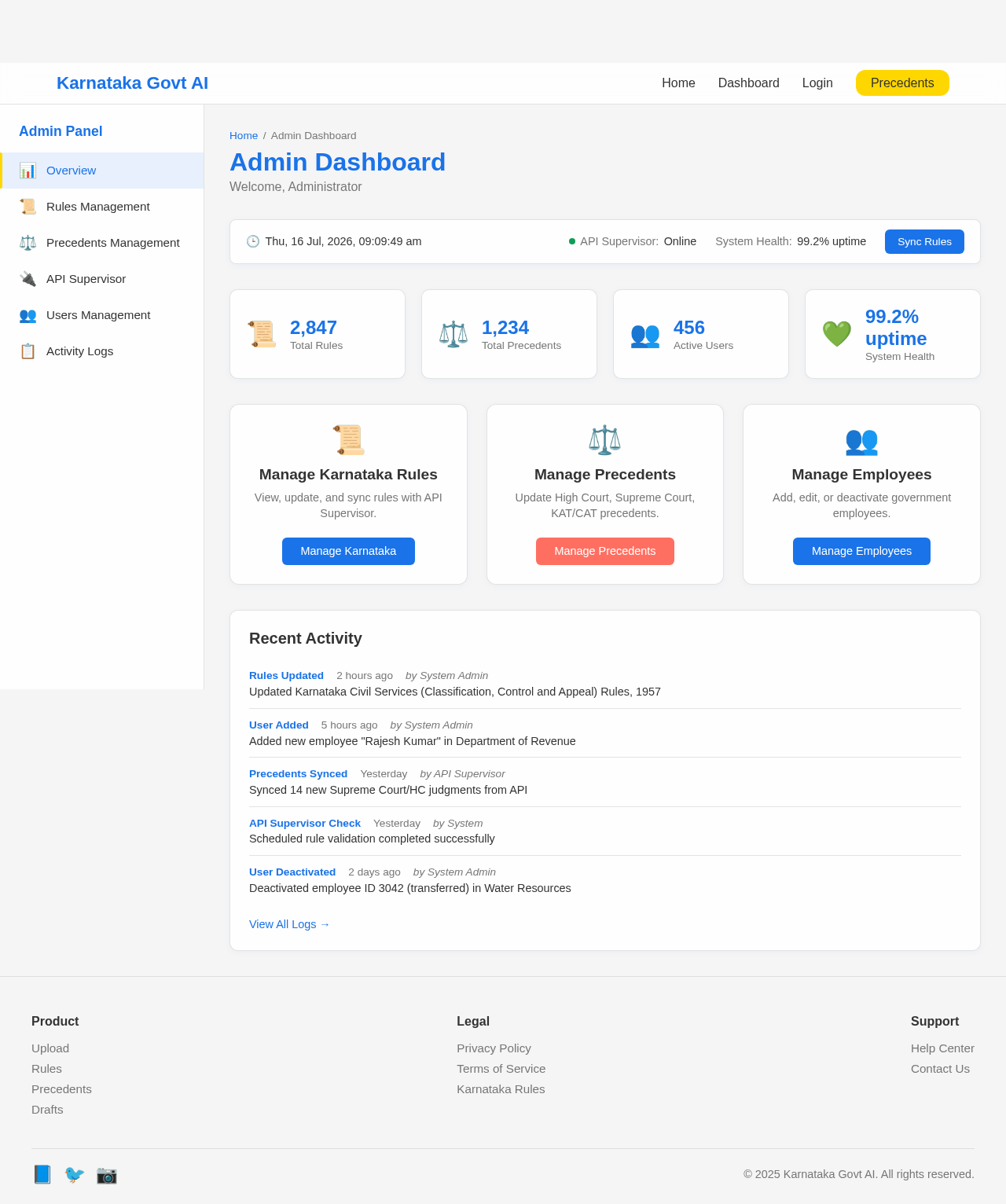 Admin Dashboard design preview