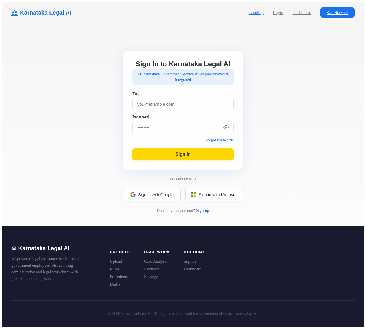 Login design preview