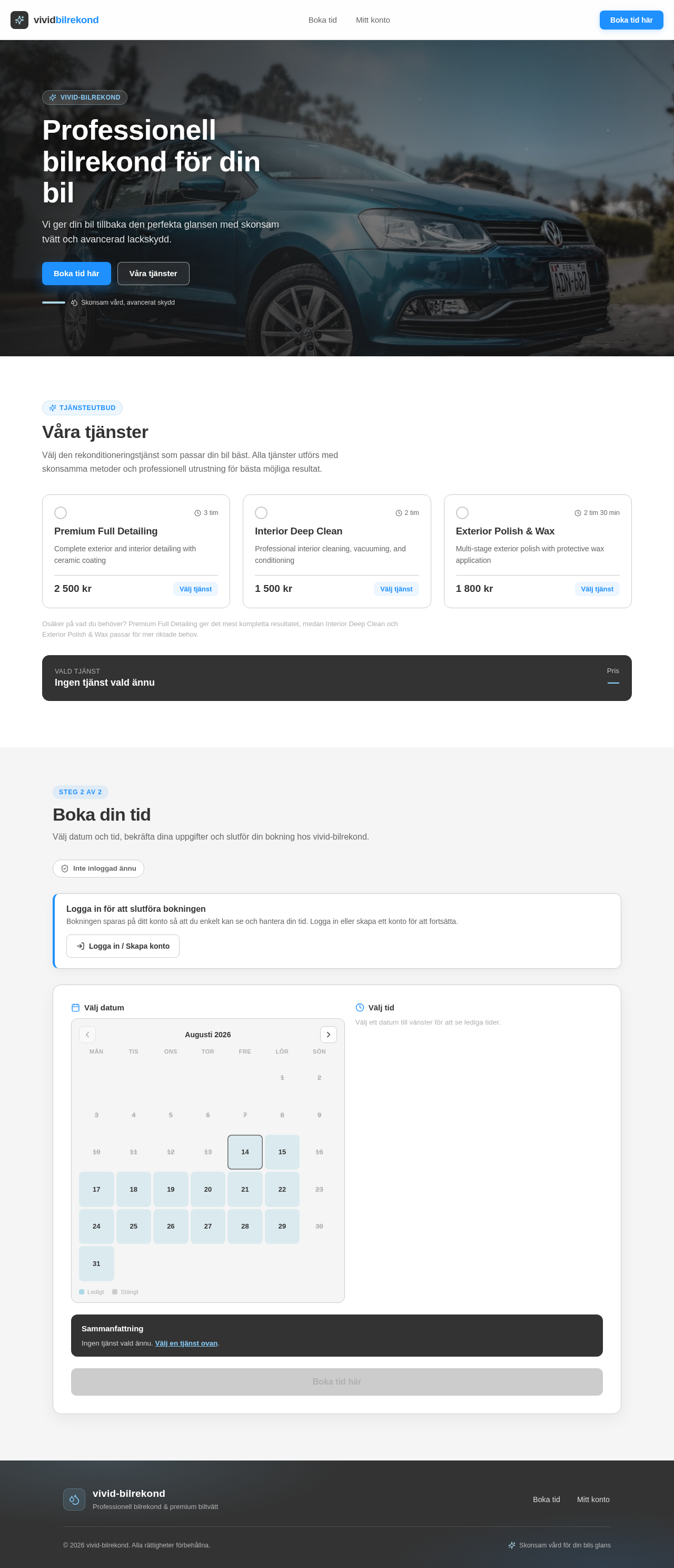 Booking design preview