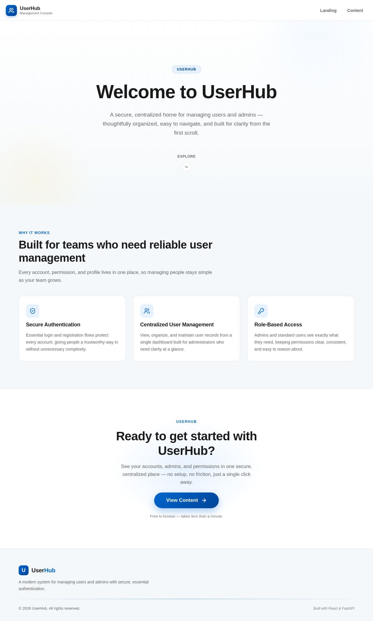 Landing design preview