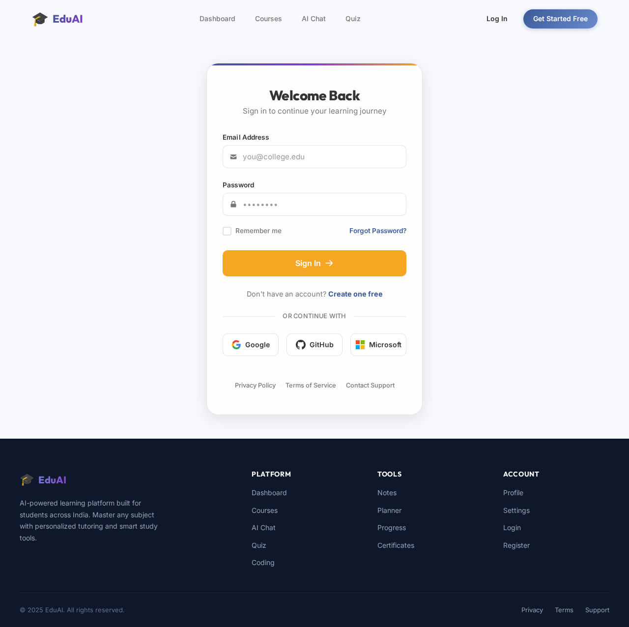 Login design preview