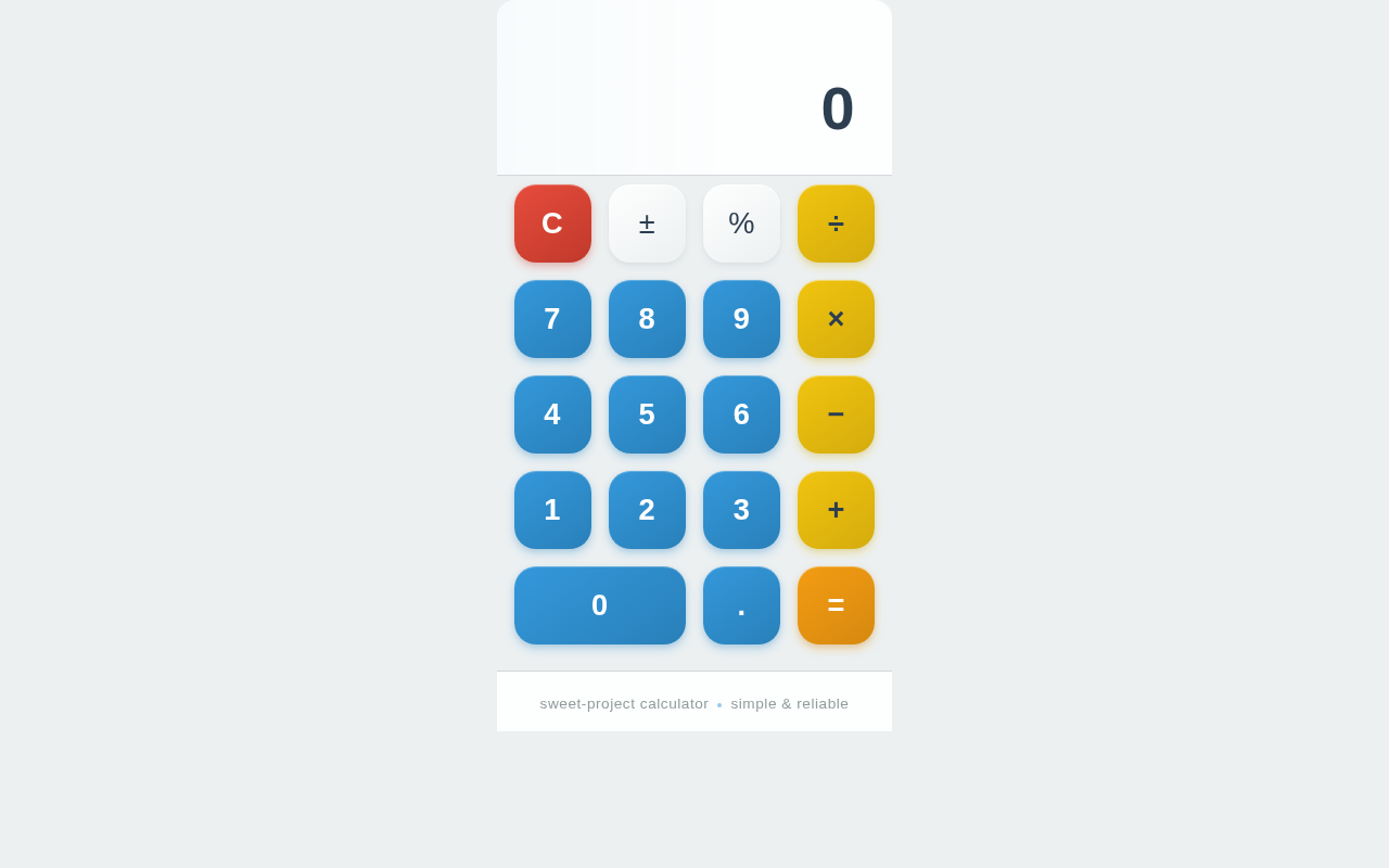 Calculator design preview