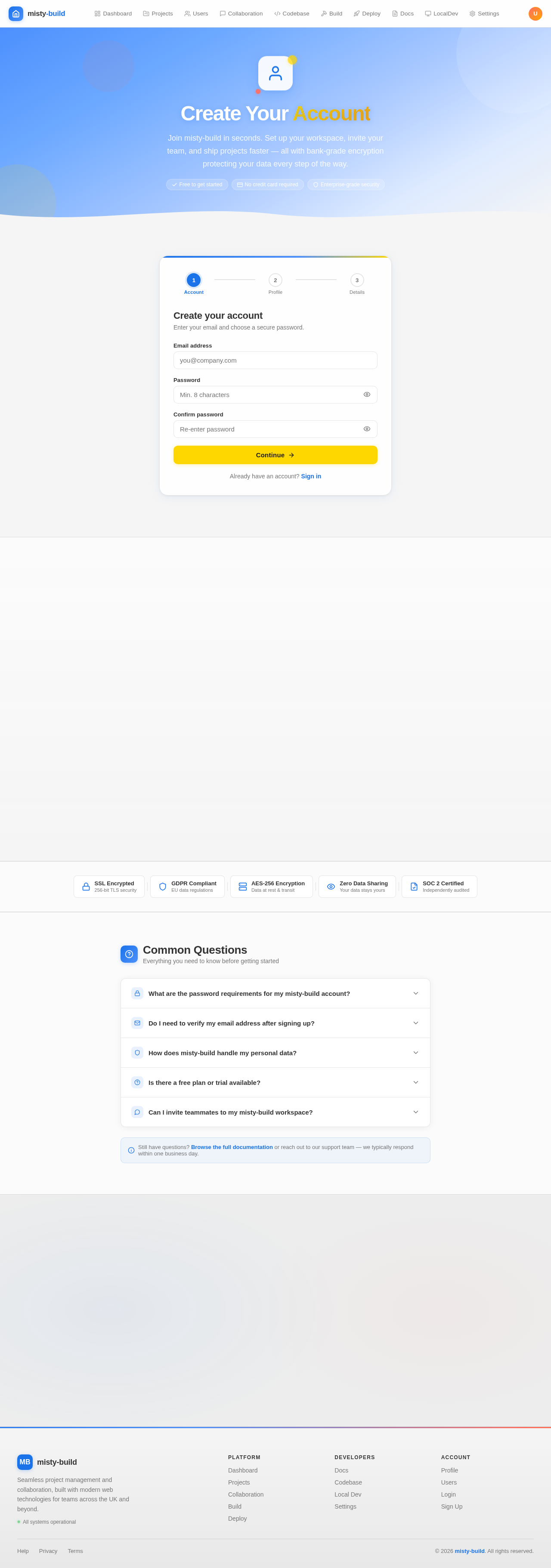 Signup design preview