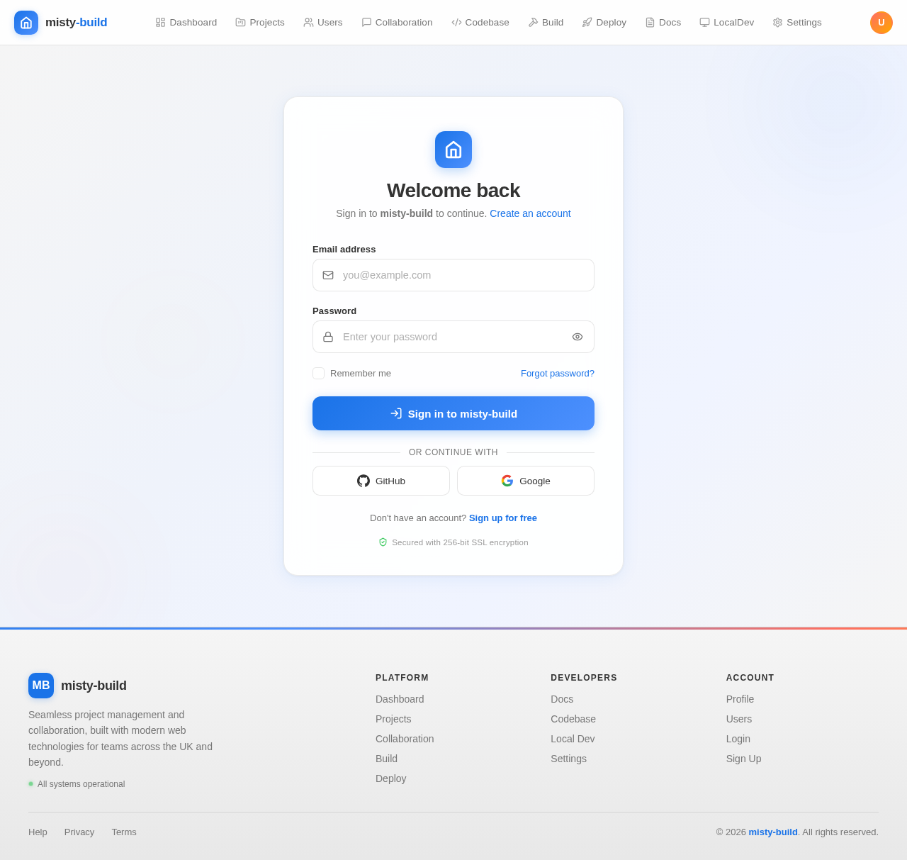 Login design preview