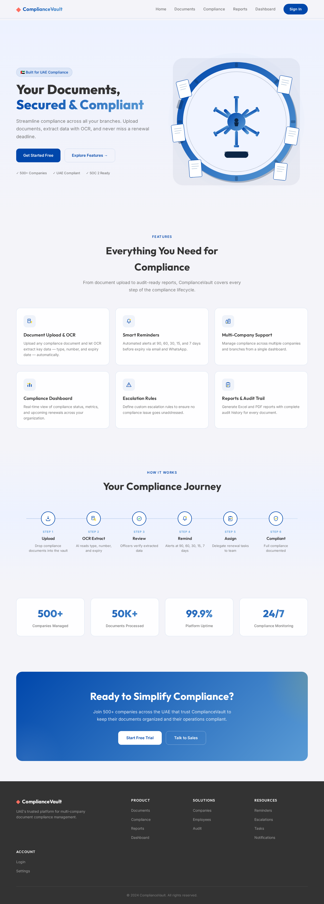 Landing design preview