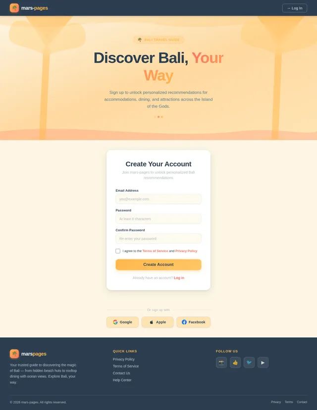 Signup
