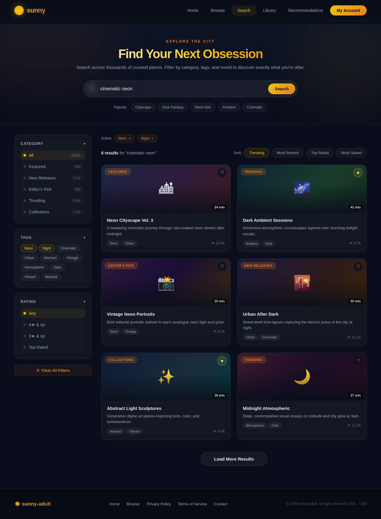 Search design preview