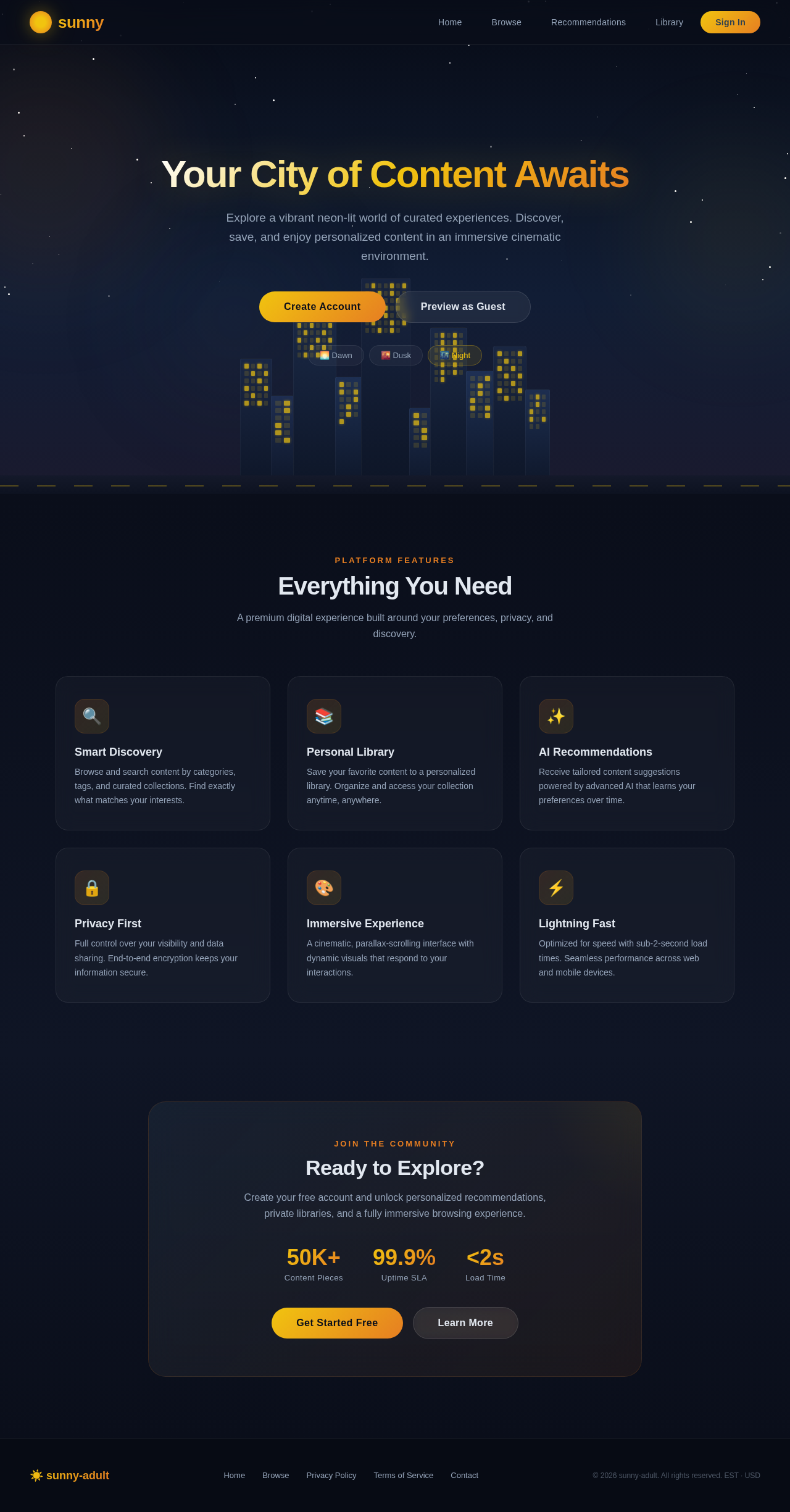 Landing design preview