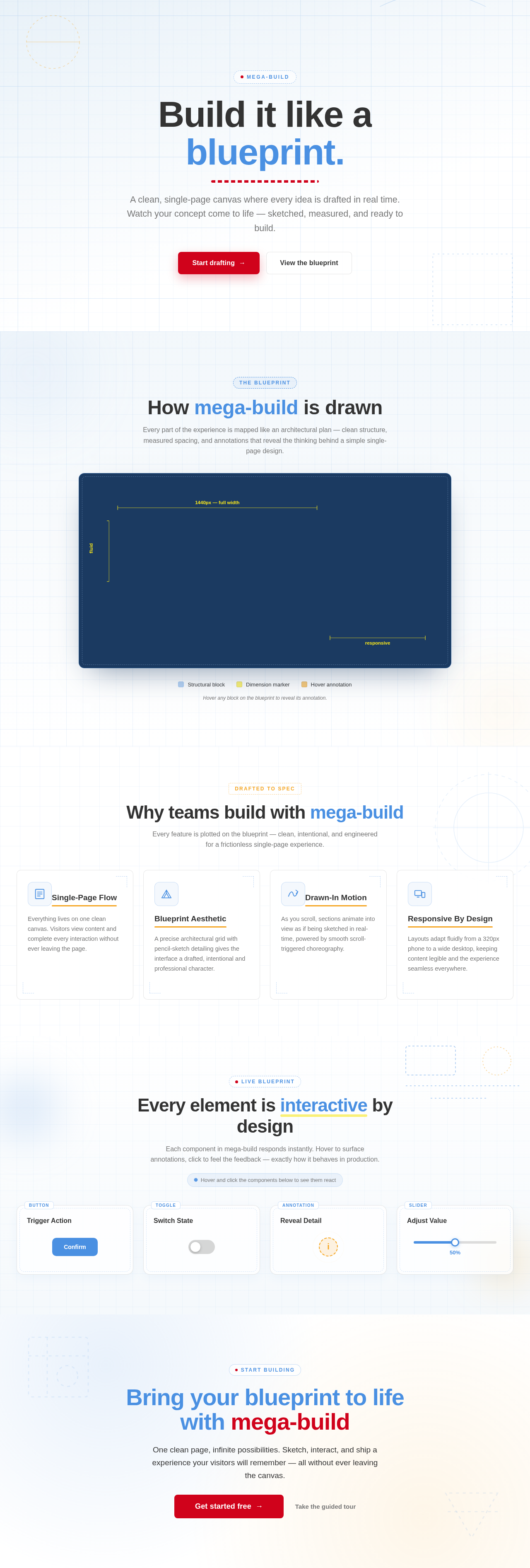 Landing design preview
