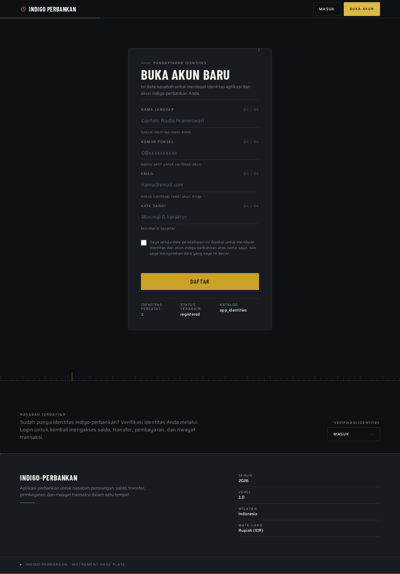 Sign Up design preview