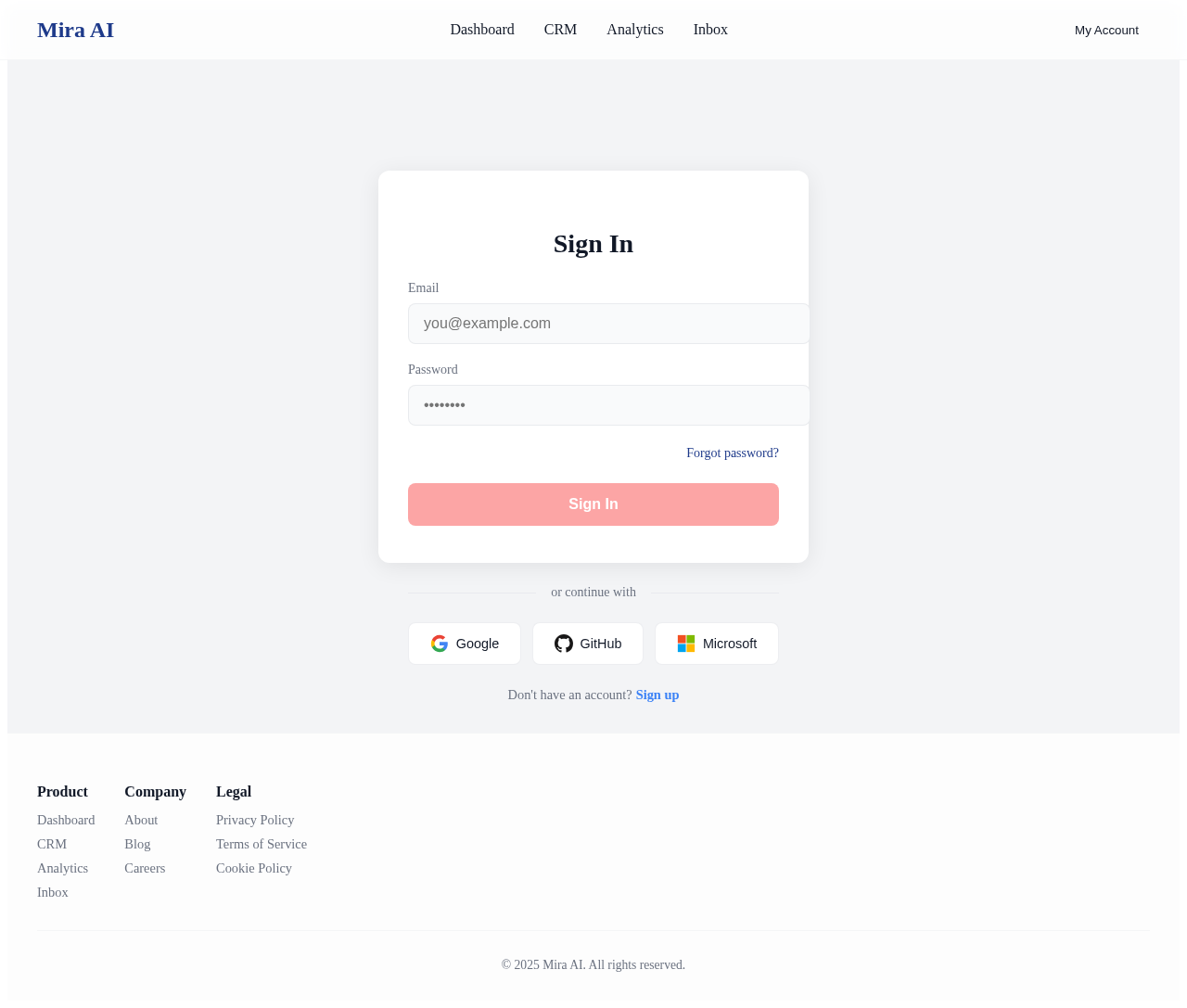 Login design preview