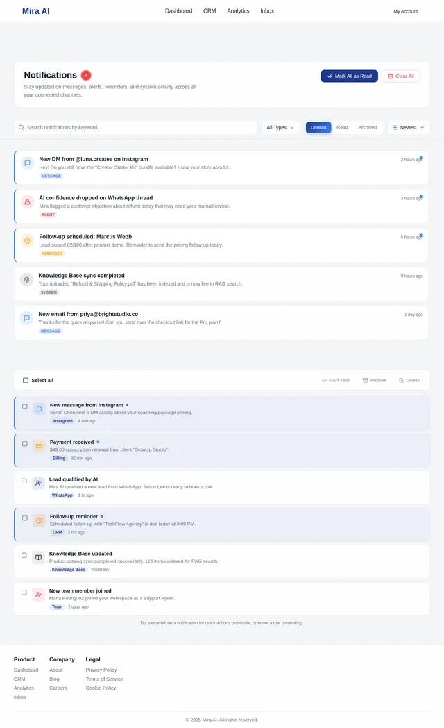 Notifications