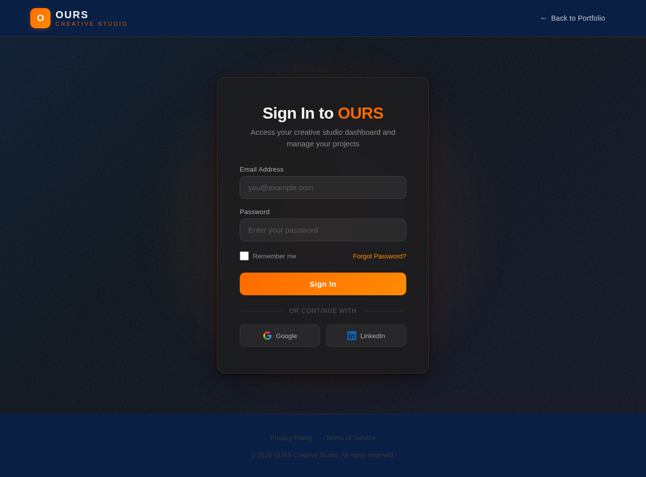 Login design preview