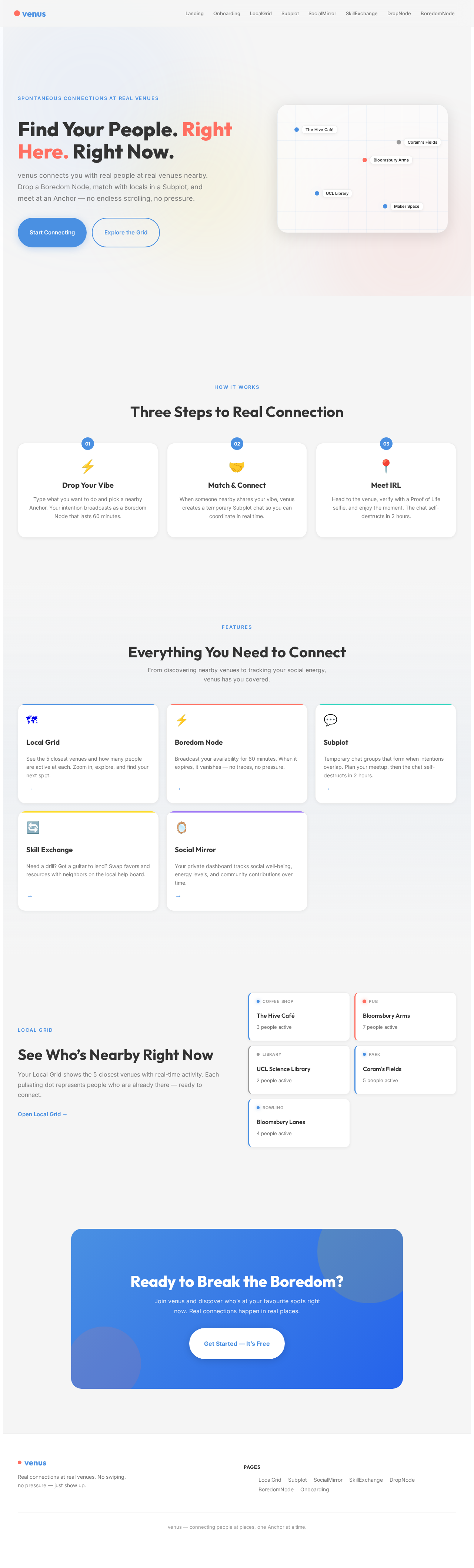 Landing design preview
