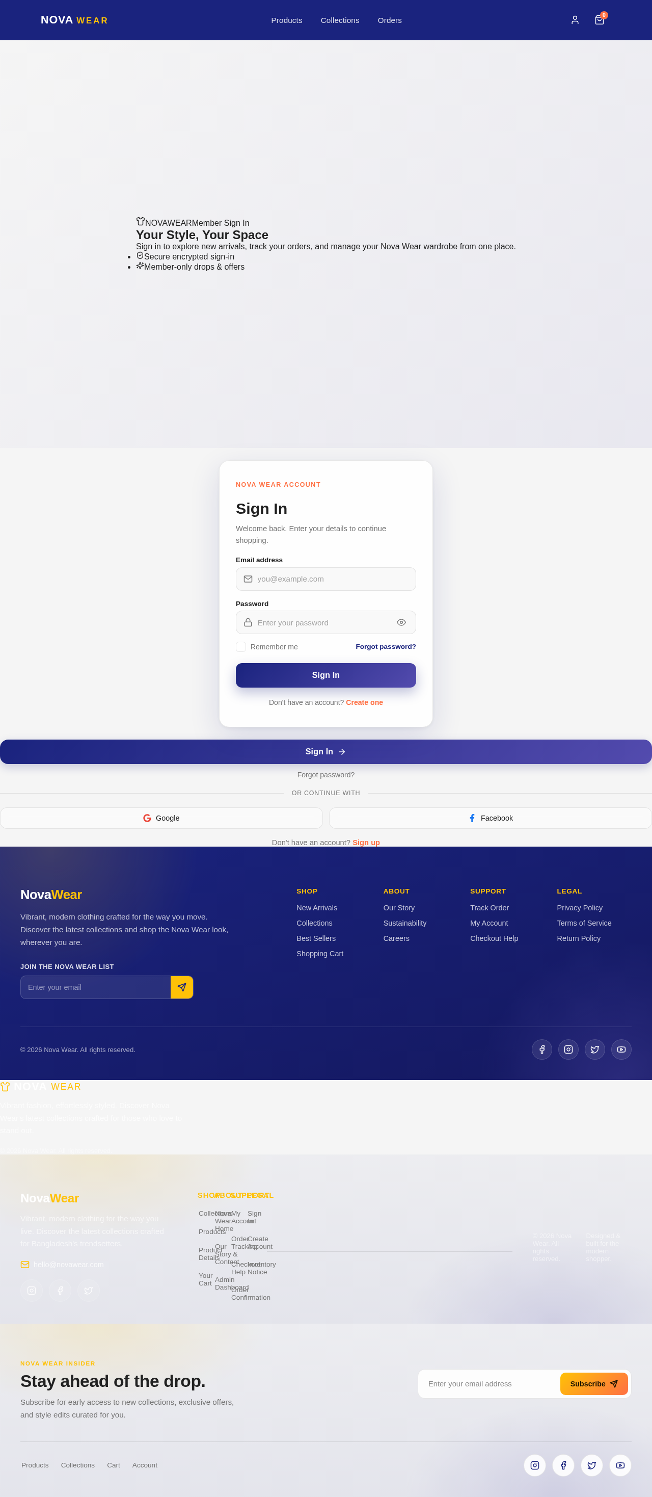 Login design preview