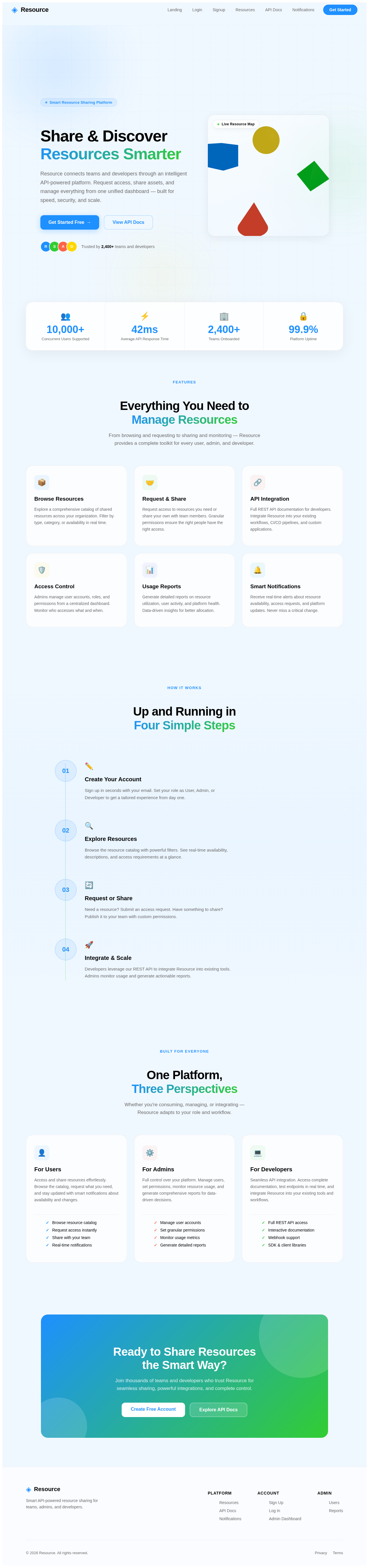 Landing design preview