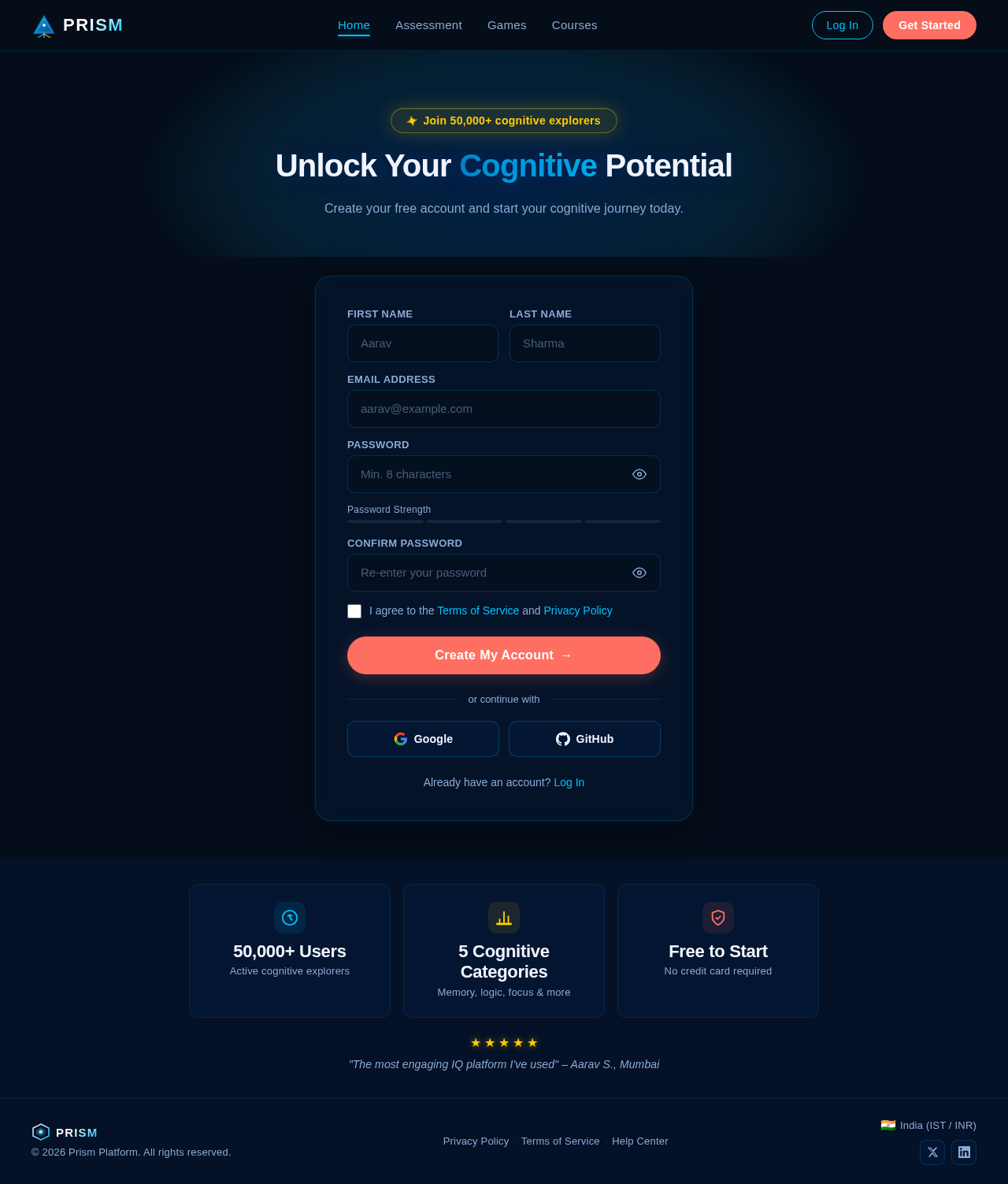 Signup design preview