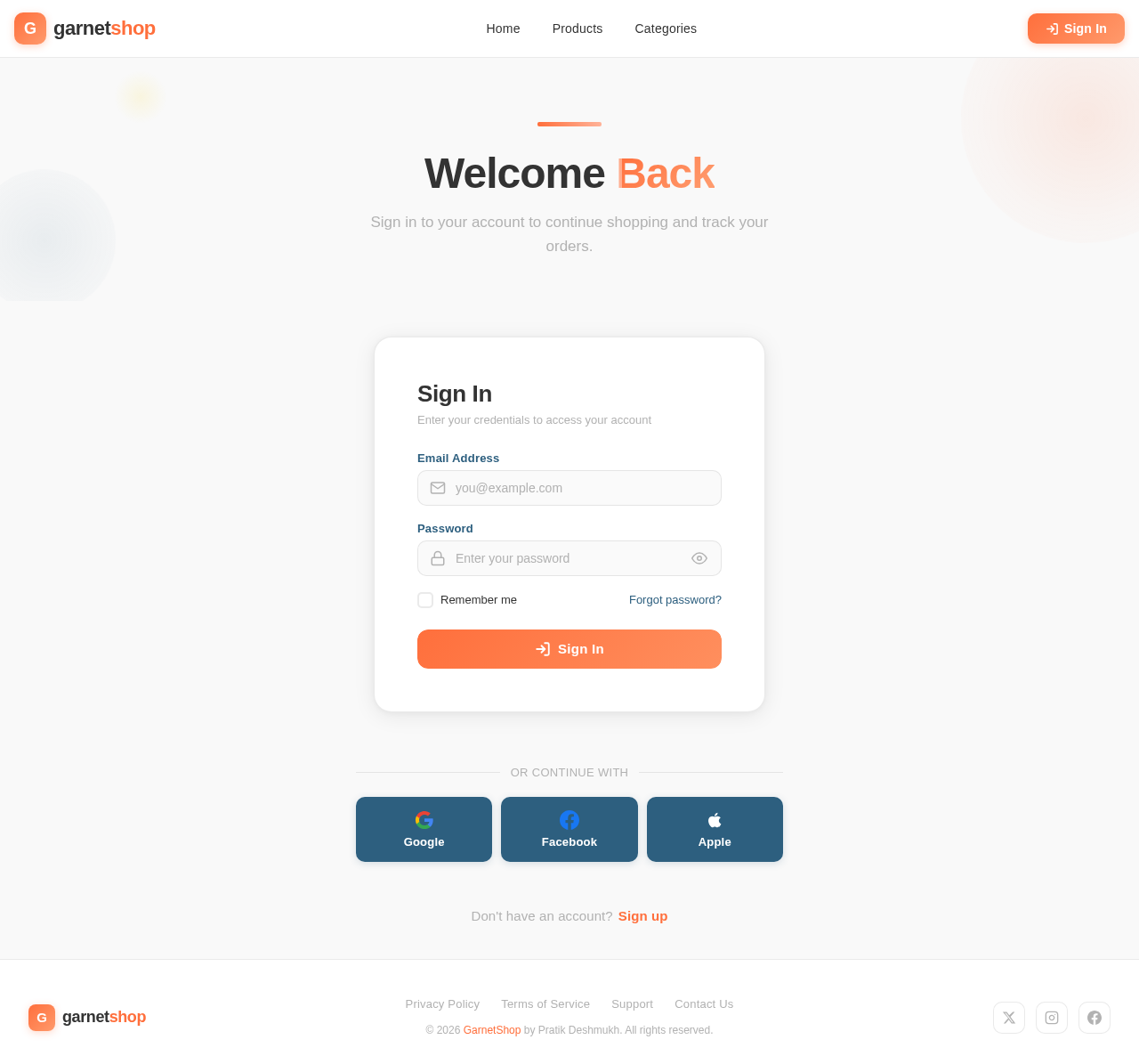 Login design preview
