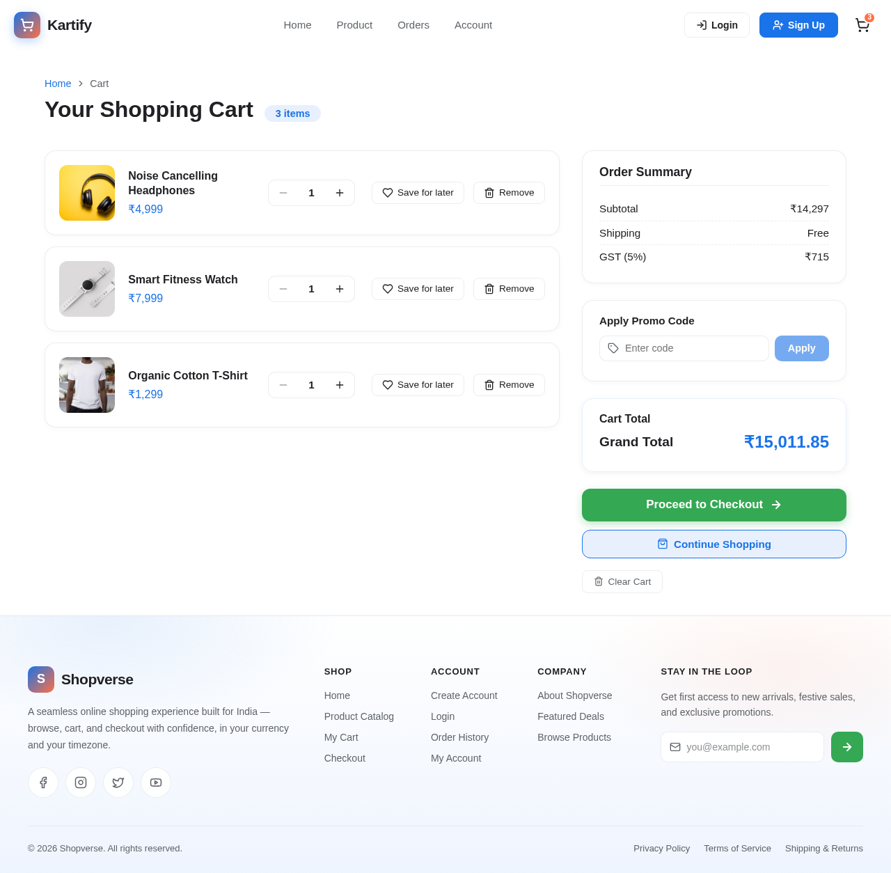 Cart design preview