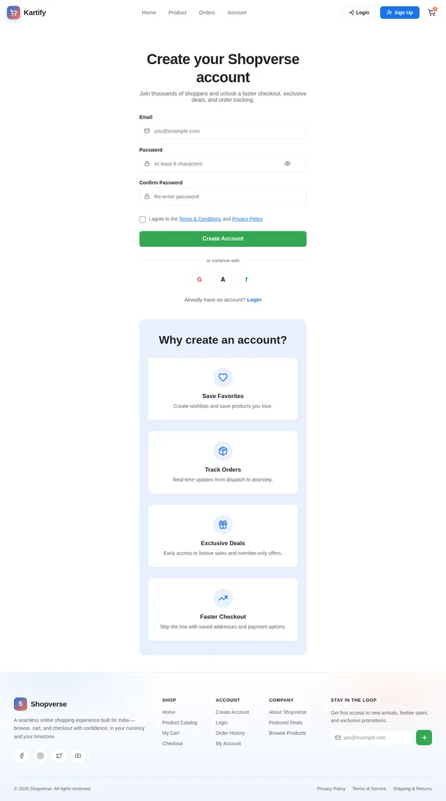 Signup
