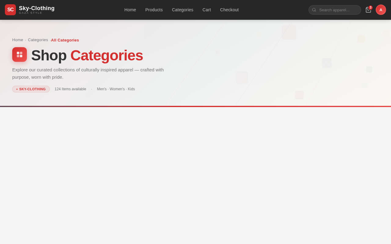 Categories design preview