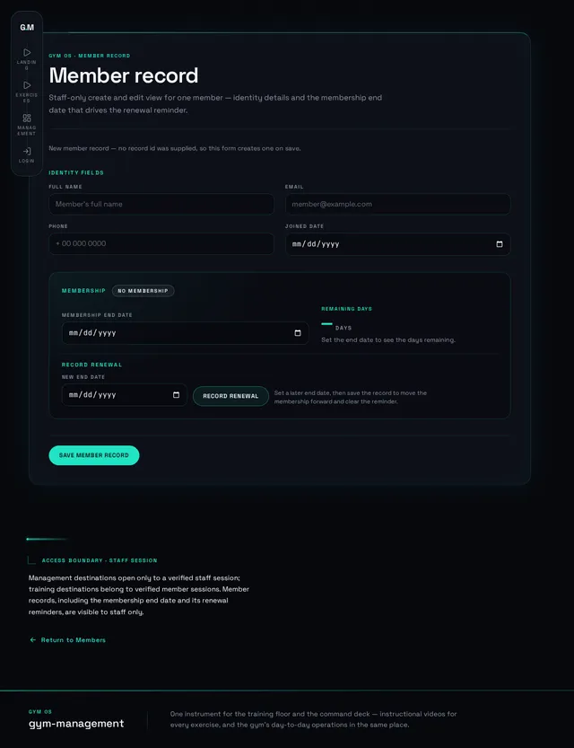 Member Details