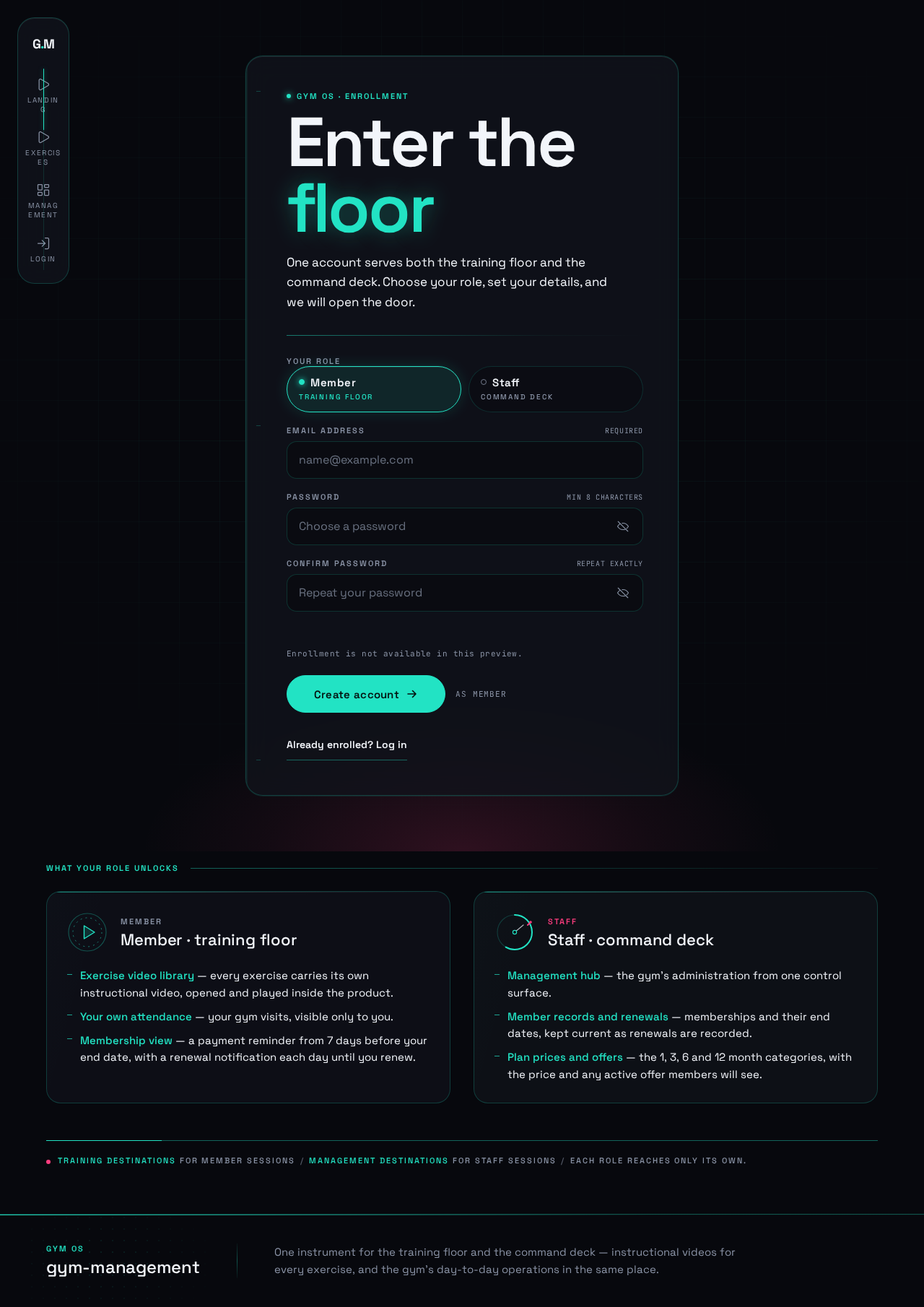 Sign Up design preview