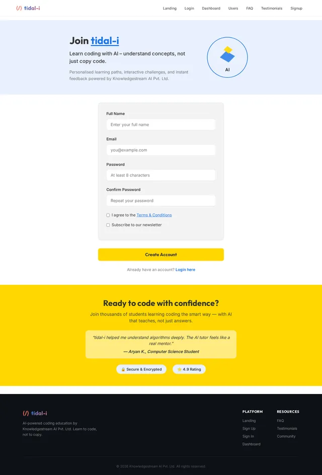 Signup