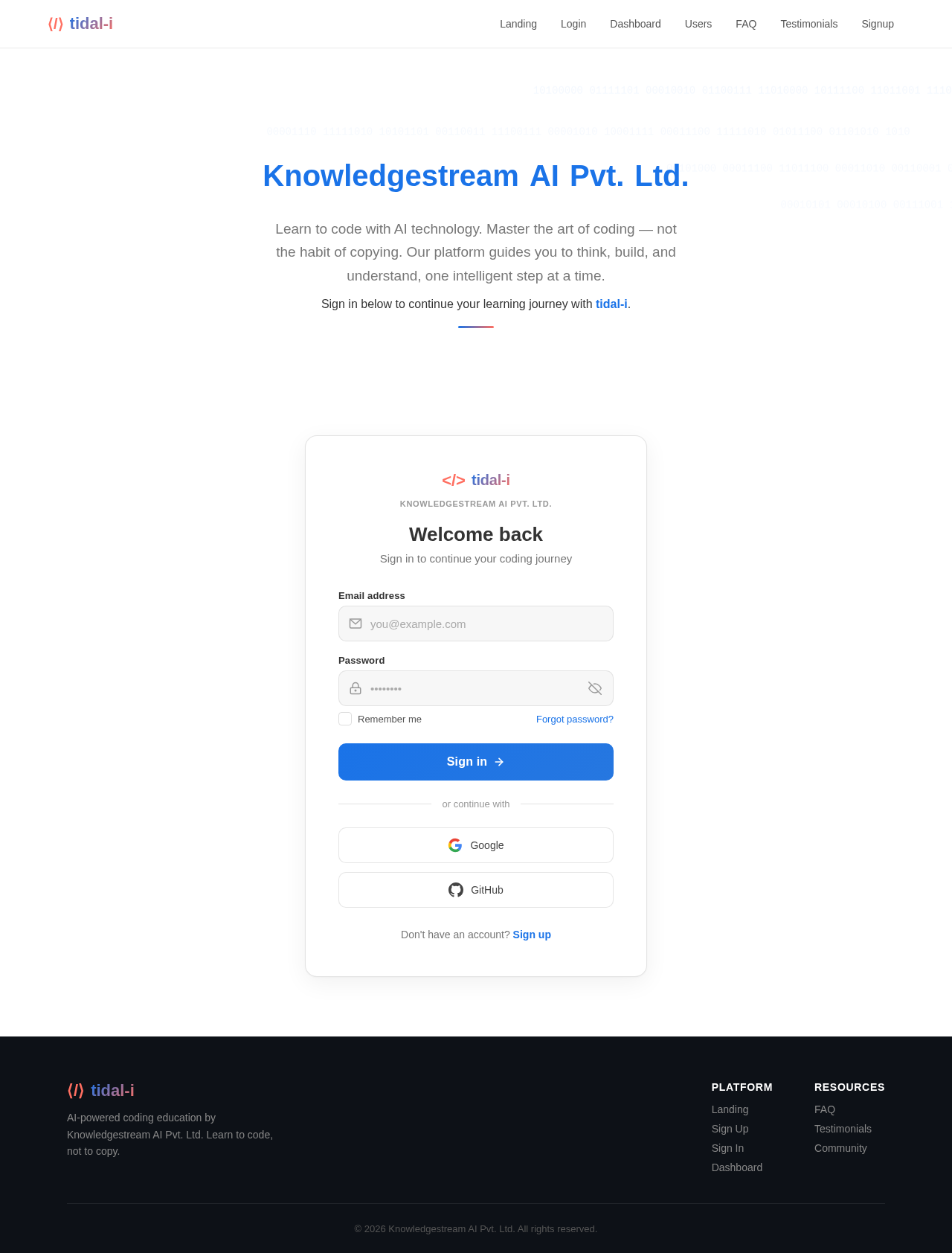 Login design preview