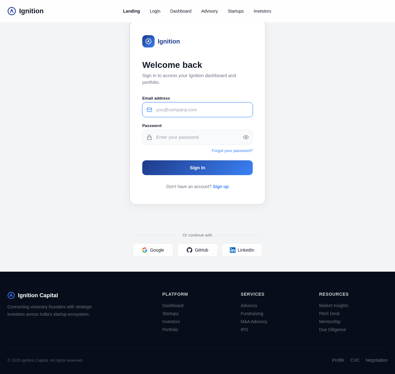 Login design preview