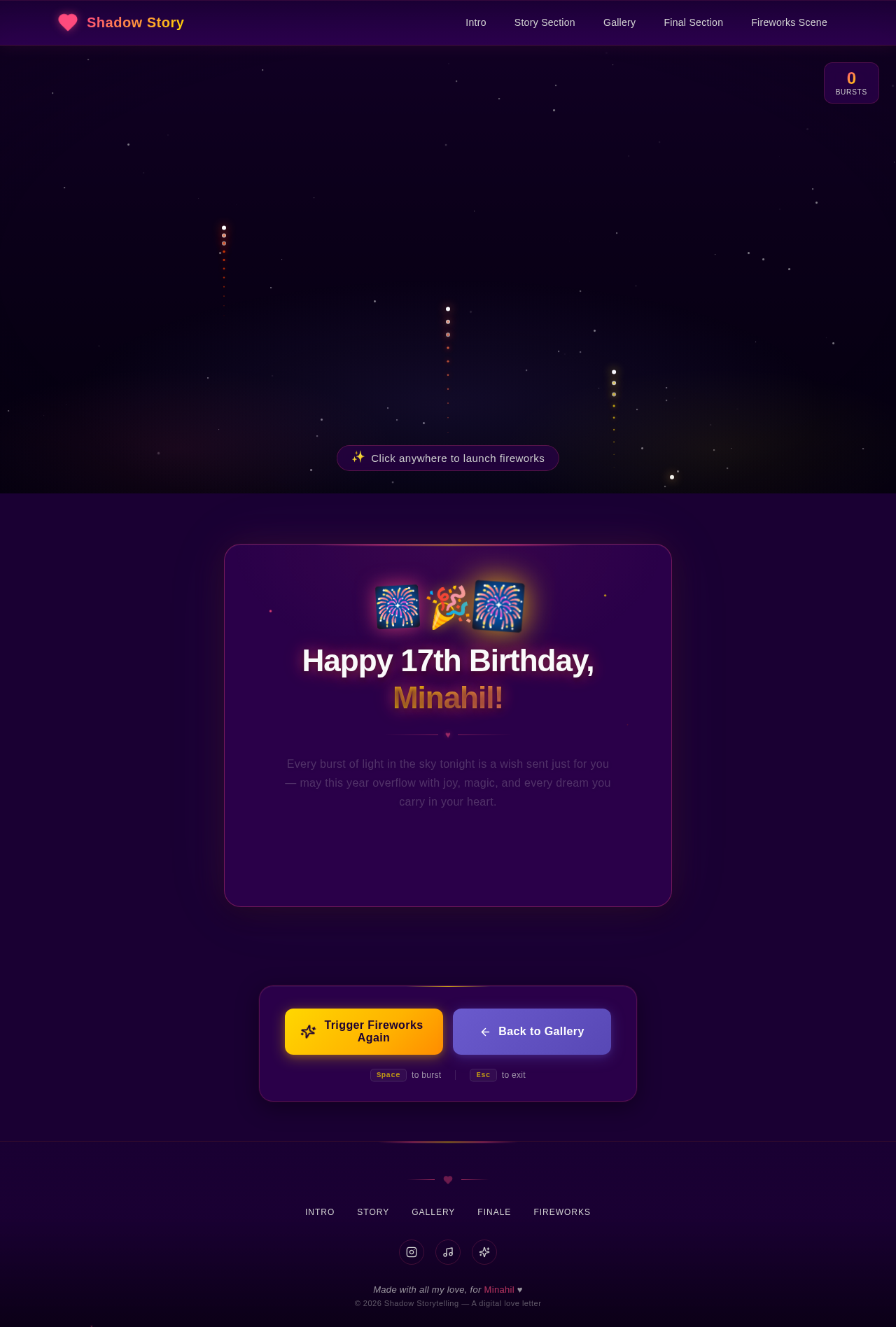 FireworksScene design preview