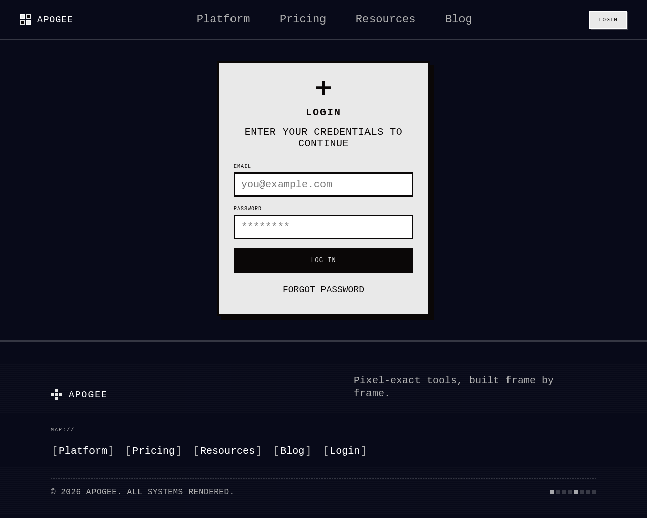 Login design preview