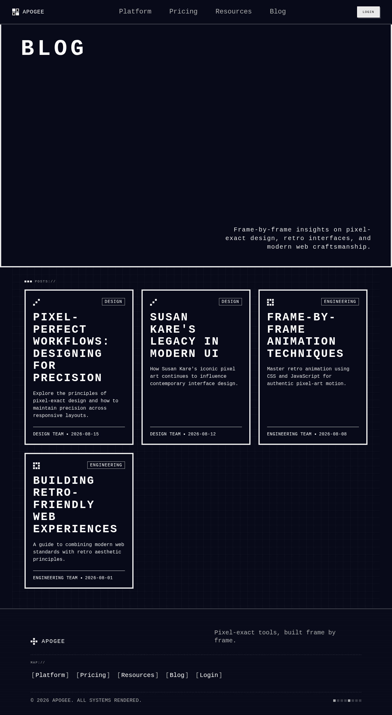 Blog design preview