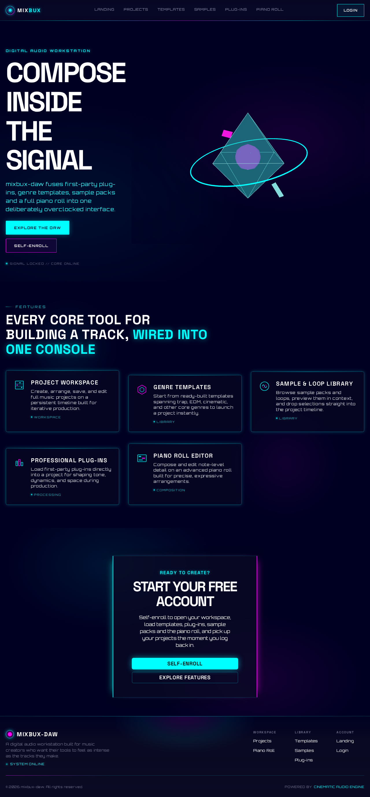 Landing design preview