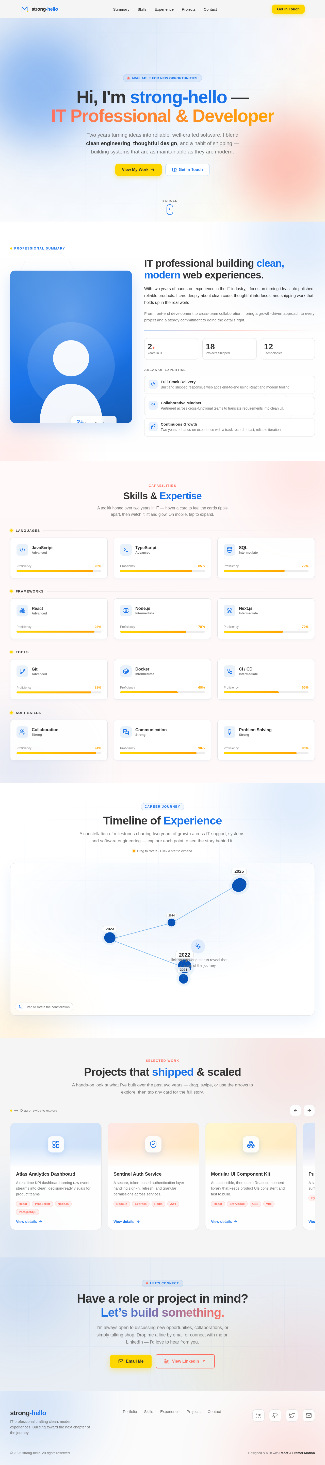 Portfolio design preview