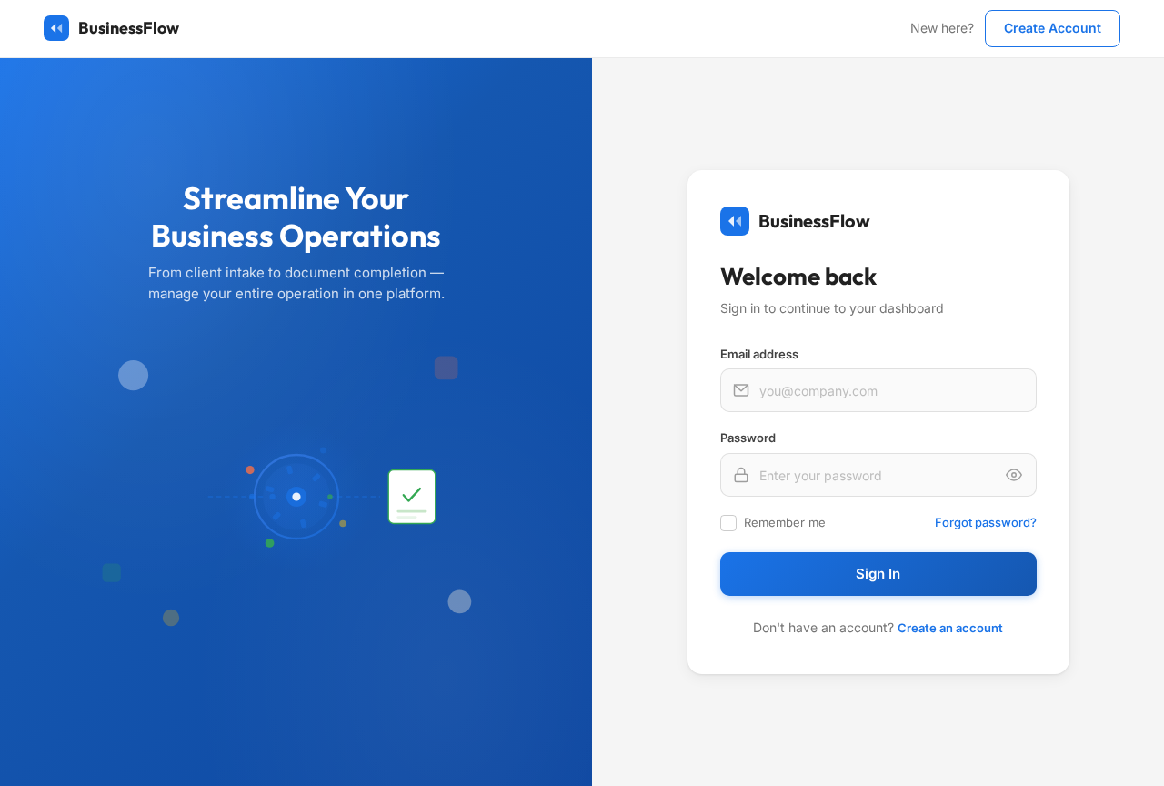 Login design preview