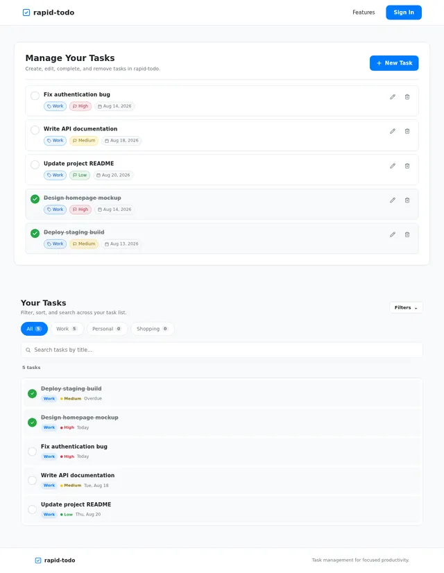 Task Management