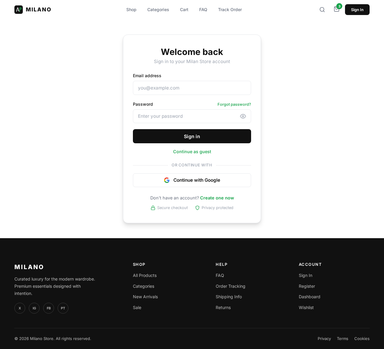 Login design preview