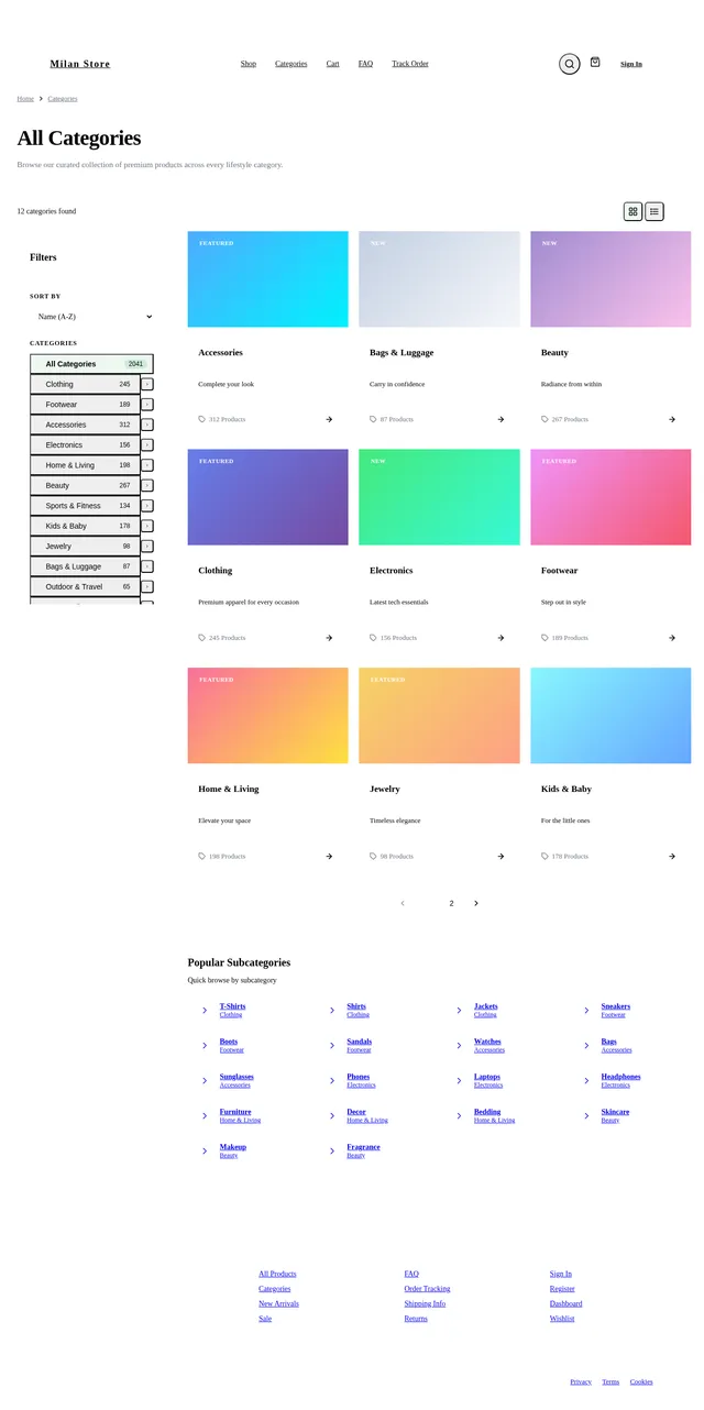 Categories