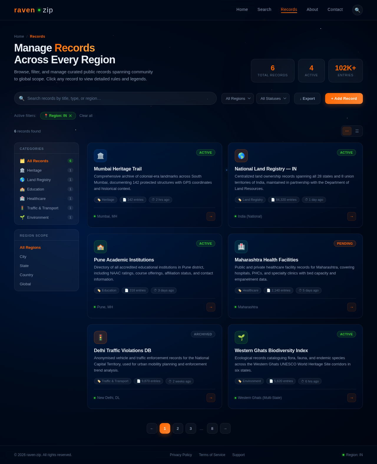 Records design preview