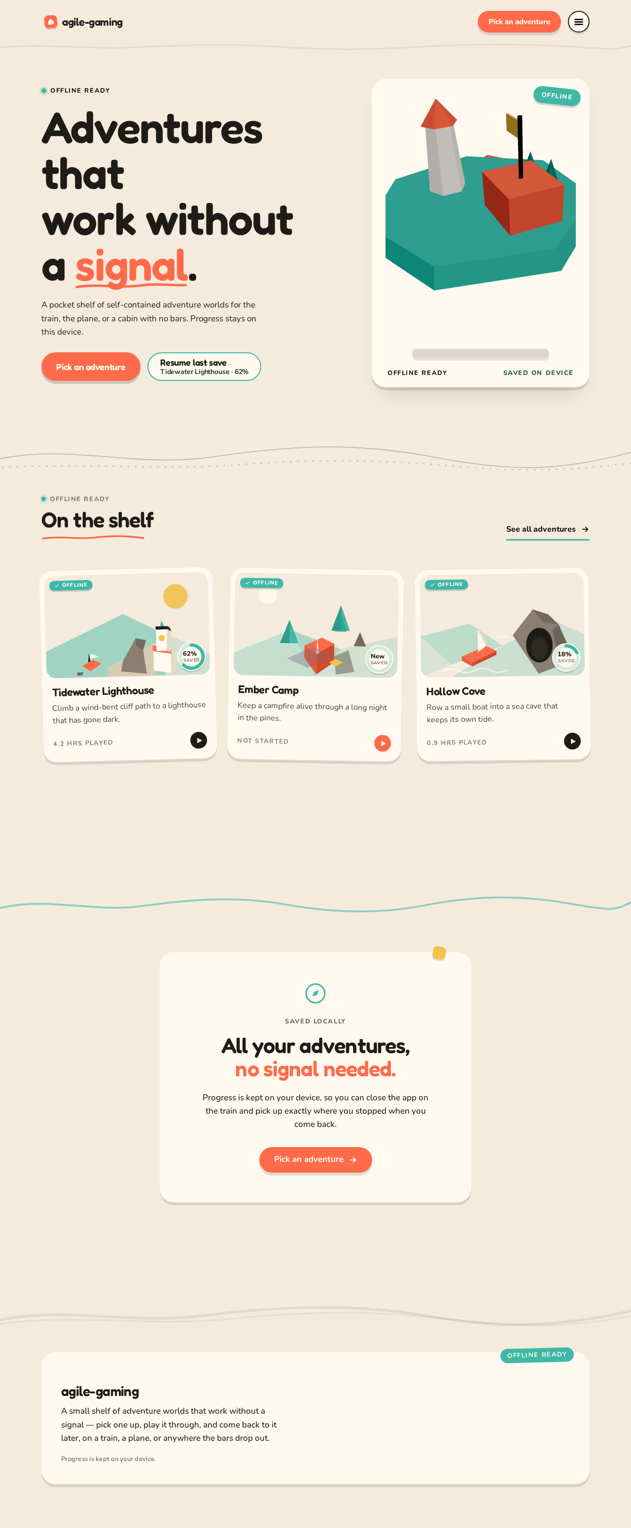 Landing design preview