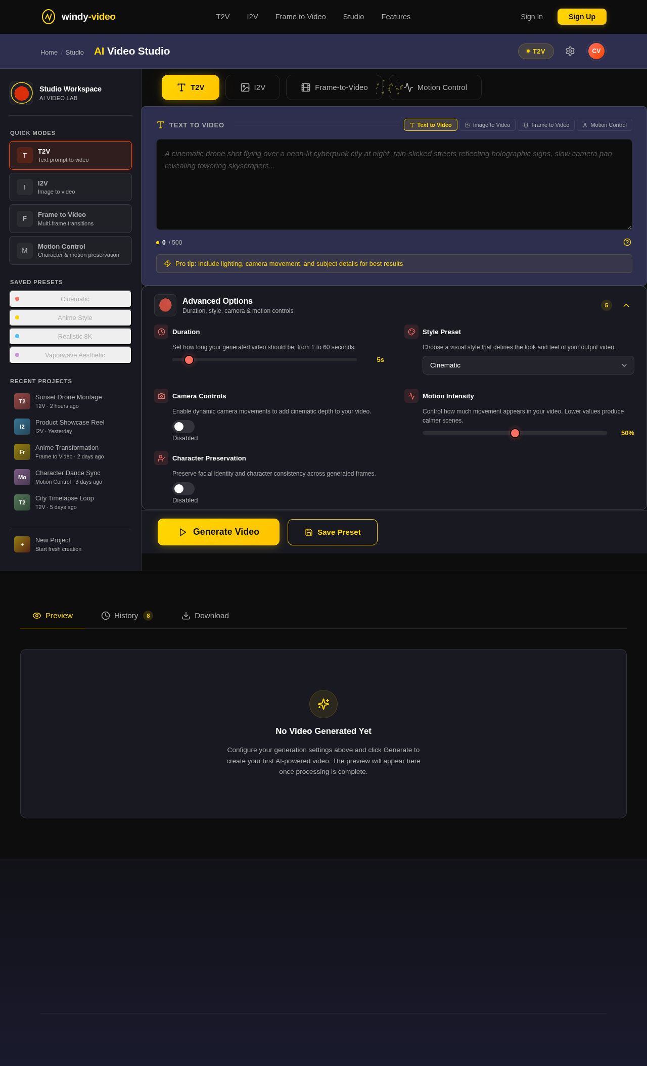 Studio design preview