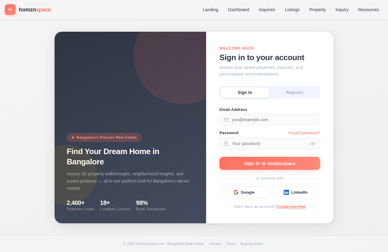 Login design preview