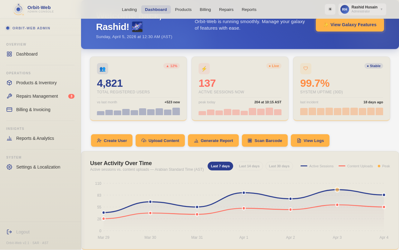 Dashboard design preview