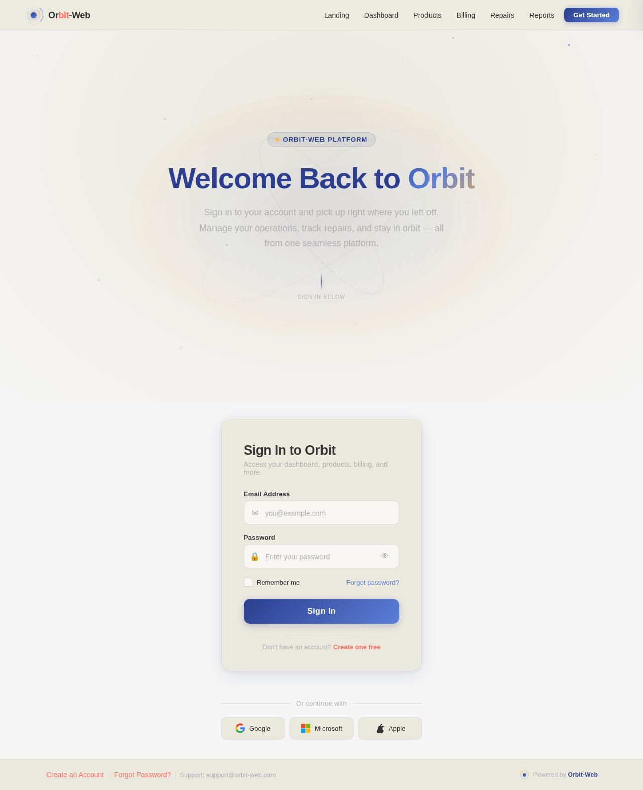 Login design preview