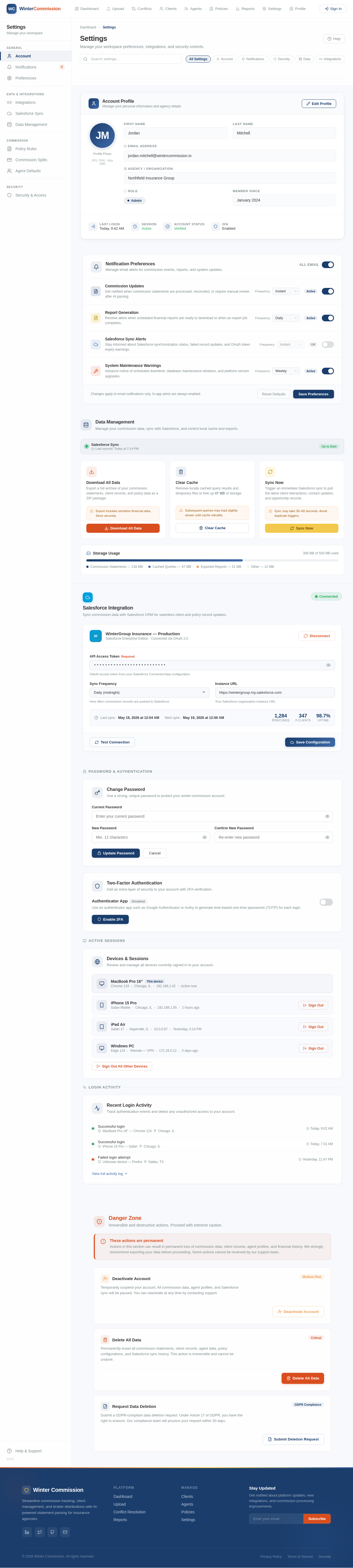 Settings design preview