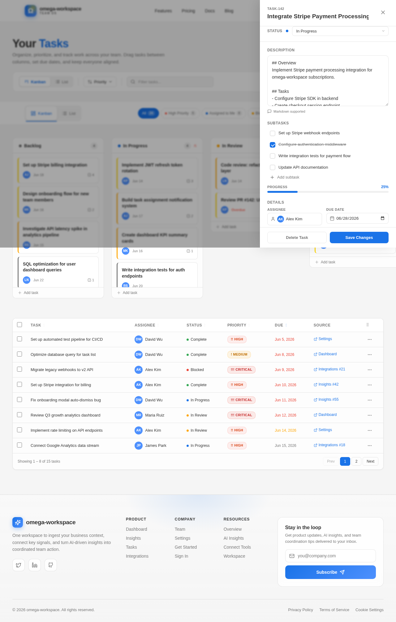 Tasks design preview