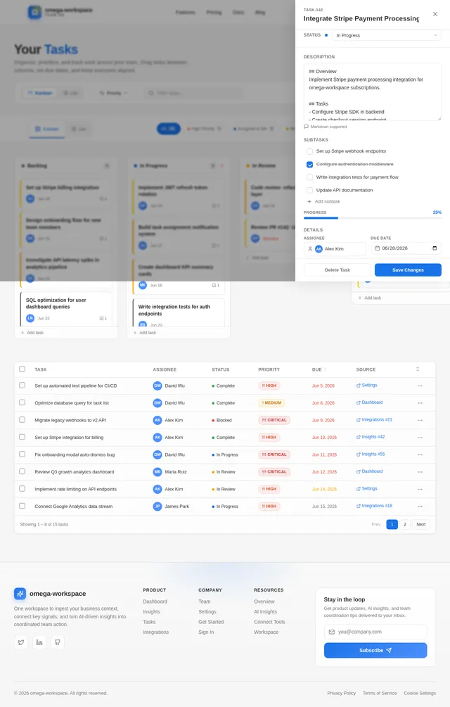 Tasks