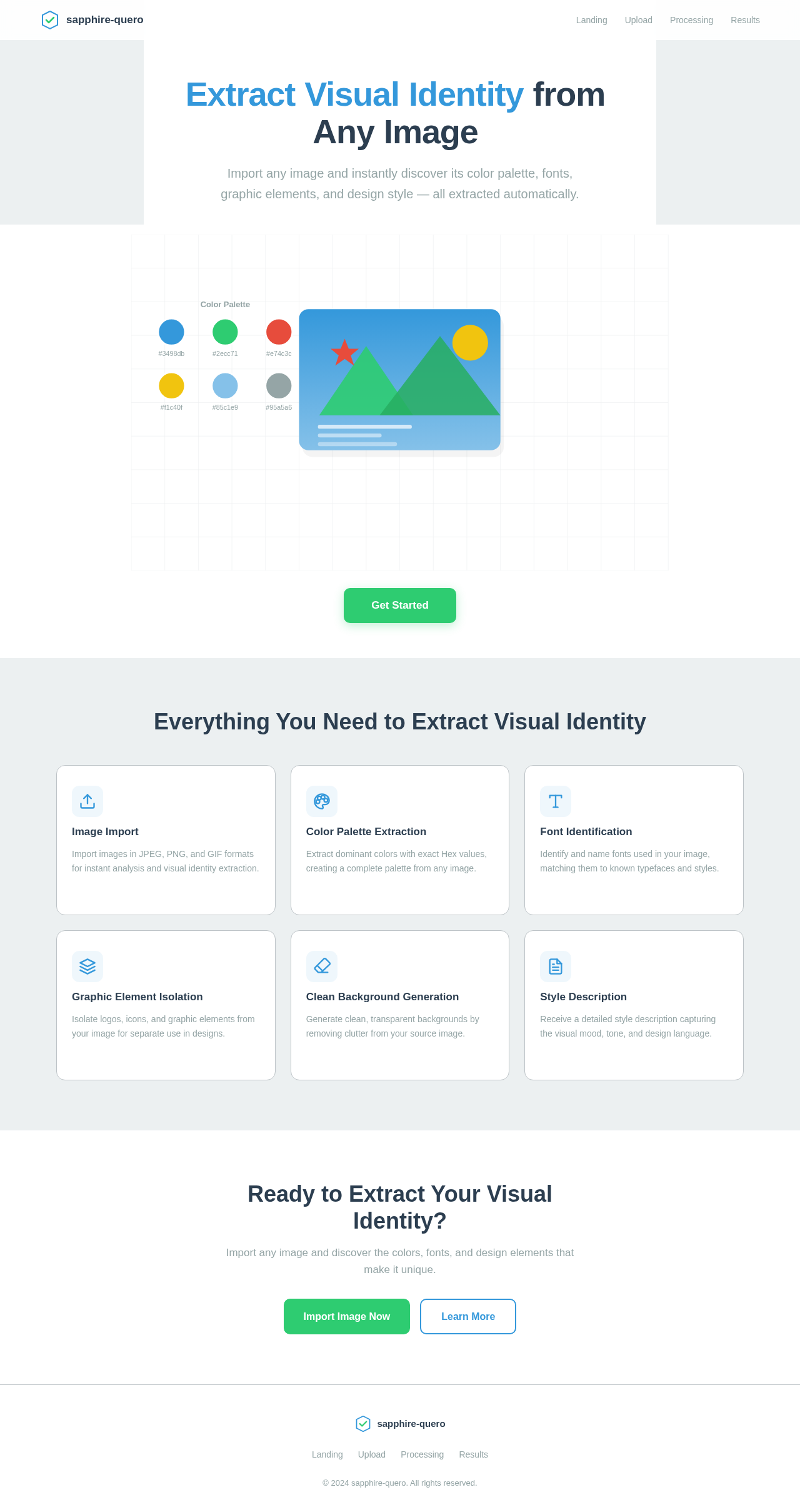 Landing design preview